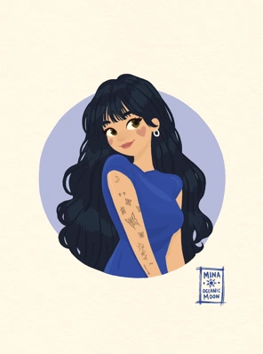 Chica azul