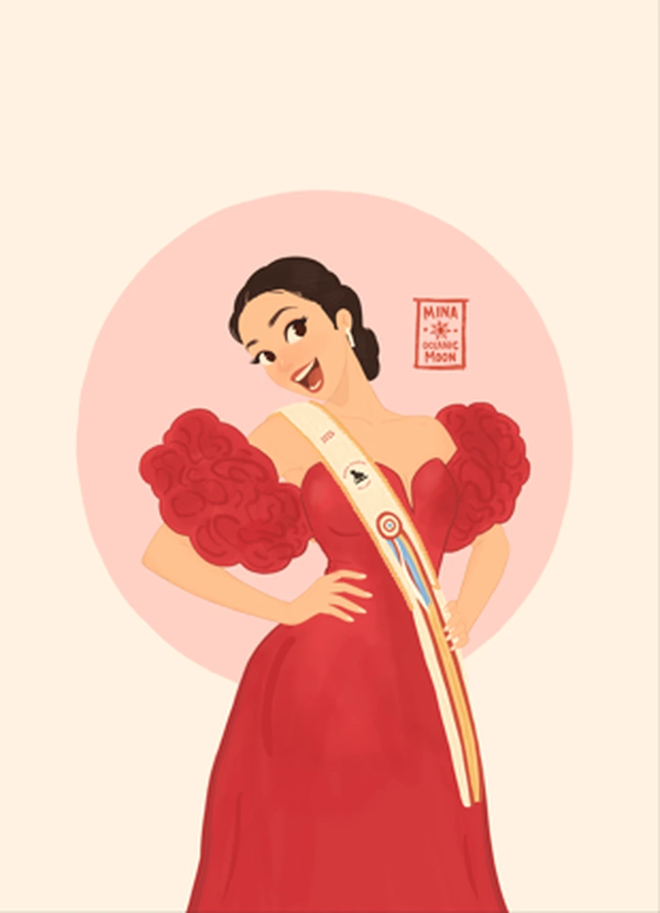 Retrato en rojo